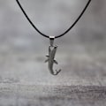 Miniatyrbilde 8 av 9: Mantarokke Halskjede Havdyr Anheng Justerbart Håndlaget Bohemia Voks Tau Choker Menn Kvinner Smykker Gave Joyas N0051-Silver
