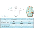 Pikkukuva 2 / 11: Loalirando Oversized Hupparipeitto Pehmeä Fleece Hupparipeitto Naisille Miehille Lapsille Puettava Huppupeitto Isollla Taskulla Grey - Sheep One Size