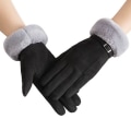 Miniatyrbild 1 av 11: Söta lurviga varma handskar höst och vinter damhandskar fullfingerhandskar dam utomhussporthandskar damhandskar skärm 12 One Size