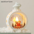 Miniatyrbillede 10 af 11: Halloween Lys Græskar Horror Spøgelse Vindlanterne DIY Hængende Ornamenter Halloween Dekorationer til Hjemmet Nytår Børnegaver Snowman with snowfla
