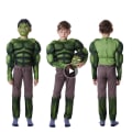 Miniatyrbild 3 av 4: Grön Hulk-dräkt för barn, muskeljumpsuit, halloweenkostymer för pojkar, barn, cosplaykläder, tights Green S