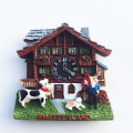 Pikkukuva 2 / 11: Sveitsi Jääkaappimagneetit Matkamuisto Sveitsiläinen Luzern Jungfrau Kappelisilta Käkikello Matkailu Magneettiset Jääkaappitarrat Cuckoo Clock 2