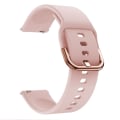 Miniatyrbild 3 av 11: Silikon Original klockarmband för Samsung Galaxy Watch Active1 Active 2 40mm 44mm / 3 41mm smart klockarmbandsbyte White Galaxy watch active