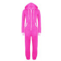 Miniatyrbillede 3 af 4: Unisex Dame Herre Voksen Pyjamas Sportstøj Onesi Jumpsuit Nattøj Red L