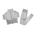 Pikkukuva 1 / 11: Joogasetit Pitkähihainen Paita+Urheiluliivit+Saumattomat Leggingsit Treenaus Juoksu Vaatteet Kuntosalivaatteet 2pcs Gray M