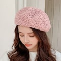 Miniatyrbilde 3 av 8: Høst og Vinter Utendørs Hold Varm Fleece Malerlue Kunstnerisk Gresskarlue Pink Average size