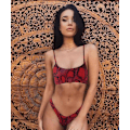 Miniatyrbild 1 av 11: Flickbaddräkt Chic Färg Sexiga Dambadkläder Red leopard print M