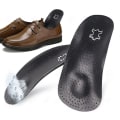Miniatyrbilde 4 av 11: EiD Ny buestøtte 25mm ortopedisk innersåle Svart lær ortopediske innleggssåler for plattfot O/X Bein Korrigert skosåleinnlegg Full pad (EU 39-40) 1 Pair