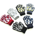 Miniatyrbilde 3 av 8: Warmom Varm Strikkede Vinterhansker for Barn Gutt Jente Utendørs Sport Sklisikre Kamuflasje PVC Offset Hansker for 5-11 år Dark Grey