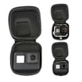 Miniatyrbillede 4 af 5: Til Gopro5 6 7 Osmo Action Kamerataske Mini Opbevaringstaske GoPro Tilbehør Pu Taske Semi-closed zipper