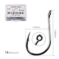 Miniatyrbild 1 av 11: Fishhook 50 st / 20 st / Ask Cirkelkrok Karp Öglad Fiskekrok Storlek 2-22# Ringöga Japan Fiskekrokar Enkel Jigg Fiskekrok Fiskeutrustning Size 7 - 50pc