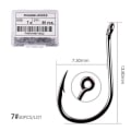Miniatyrbilde 9 av 11: Fishhook 50 stk / 20 stk / Eske Sirkel Karp Øye Fiskekrok Størrelse 2-22# Ringøye Japan Fiskekroker Fiskekroker Enkel Jigg Fiskekrok Utstyr Size 22 - 20pc
