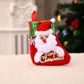 Miniatyrbild 9 av 11: Juldekorationer Jultomte Små Strumpor Julgranshänge Julstrumpor Presentpåse Julväska Snowflake socks (Snowman style)