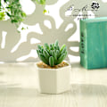 Miniatyrbild 7 av 11: Konstgjord Suckulent Växt Bonsai (Kruka Ingår) Konstgjord Blomma Kreativ Dekoration Konstgjord Växt Small smiling Lotus flocking Red