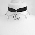 Miniatyrbillede 1 af 11: Sort Halvmåne Choker Halskæde Gotisk Grunge Sort Fløjl Smykker Smuk Kvinde Vedhæng Gave Gotisk Statement Goth Ny c211
