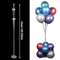 Miniatyrbillede 1 af 11: 7/11/19 Rør Ballonholder Balloner Stativ Søjle Konfetti Ballon Børnefødselsdag Baby Shower Bryllupsdekoration Forsyninger 1set 7tube stand C