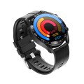 Miniatyrbild 4 av 8: Smartklocka Bluetooth 1,32-tums Samtal Anpassad Urtavla Puls Blodtryck Blodsyre Black Steel