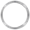 Miniatyrbillede 3 af 5: Til Garmin Fenix 8 Solar 51mm Rustfrit Stål Bezel Ridsefast Beskyttelsesring - Sort+Rød Silver+Grey