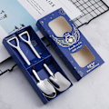 Miniatyrbild 11 av 11: Flat sked i rostfritt stål, sorbetsked Pointed ladel-titanium