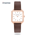 Miniatyrbillede 11 af 11: Dameur Mode Casual Dameur Japansk Urværk Læderrem Vandtæt Quartz Ur An2509