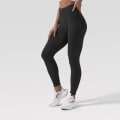 Pikkukuva 5 / 11: Joogahousut Korkea Vyötärö Push Up Joustavat Treenileggingsit Naisille Pea green color S