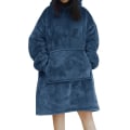 Miniatyrbillede 7 af 11: Oversized Hættetrøjer Sweatshirts Kvinder Tæppe med Ærmer Vinter Hætte Fleece Sweatshirts Kæmpe TV Tæppe Damska Sudadera Mujer Fur Pocket Red One Size For All