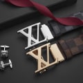 Miniatyrbild 2 av 8: Business Casual Automatiskt Spänne Bälte Exklusivt Äkta Läder Mode Rutmönster All-Match Byxbälte Alloy X gun color black plaid 115cm