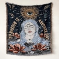 Miniatyrbild 10 av 11: Sofffilt Tapestry Bohemisk Filt Fritidsfilt Överkast Filt Tofsfilt Soffhandduk Trådfilt Sofföverdrag Filt XT07-4 130x150