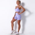 Pikkukuva 3 / 4: Joogasetti Treenaushortsit Urheiluvaatteet Fitness-asut Urheiluvaatteet Naisten Asut Green short L