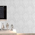 Miniatyrbillede 1 af 4: Luksus Hvid Tyk 3D Stereoskopisk Præget Tapet hvid53cm bred white53cmwide