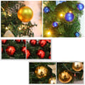 Miniatyrbild 4 av 10: 2,7 m Jul LED Girlang Dekoration Krans LED Rottinggirlang Dekorativ Grön Jul Konstgjord Julgran Rotting Banner Gold