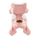 Miniatyrbild 1 av 4: Kattkläder Höst och Vinter Varma Husdjursförtjockade Bomullsvadderade Kläder Söta Husdjurskläder Pink XS