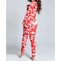 Miniatyrbillede 7 af 11: Julepyjamas Matchende Familie Pyjamas Mode Pyjamas til Kvinder Knaplukket Flap Voksne Loungewear Nyt Design Lounge Wear Hjemmetøj style 1 M