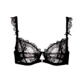 Miniatyrbilde 4 av 7: Undertøy Varsbaby Sexy Uforet Balconette Demi-Cup Bøyle BH med Blonde Blue 36D