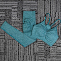 Miniatyrbild 6 av 11: Yoga Set Träningskläder Sportset Gymkläder Toppar Och Leggings För Kvinnor Red set M