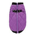Miniatyrbillede 4 af 8: Vinter Kæledyrstøj Varm Jakke Frakke Med Lynlås Hundetøj Fritidstøj Til Chihuahua Fransk Bulldog Outfits Purple XS