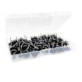 Miniatyrbillede 3 af 5: 50 stk. transparent sort hæftemaskine, flad vægtrykstift Kork B