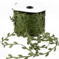 Miniatyrbilde 11 av 11: 10 meter silke bladformet kunstig blomst grønne blader for hjem bryllupsdekorasjon DIY krans scrapbooking håndverk falsk blomst White