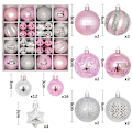 Miniatyrbild 1 av 11: Julgranskulor 42/44 st 6 cm Stora Julkulor Flerfärgade Kuldekorationer Julgransprydnader Set för Hemfest 44pcs18 As picture