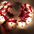 Miniatyrbild 1 av 4: 2023 Juldekoration Snögubbe LED Ljusslinga Girlang Jul Fairy Lights Dekor för Hem Navidad Julprydnad Nyår 1.65m Snowman Light