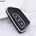 Pikkukuva 11 / 11: TPU Auton Avaimen Kotelo Suojus Avaimenperä Polo Tiguan Passat B5 B6 B7 Golf MK Jetta Skoda Kodiaq Superb Octavia Seat Jne C style White
