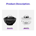 Miniatyrbillede 4 af 6: LED Projektor Ocean Wave Natlampe Rumindretning Roterende Stjernehimmel Projektorer Dekoration Soveværelseslampe Black