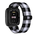 Miniatyrbillede 8 af 11: Elastisk vævet løkkestrop til Fitbit Versa 3 2 Versa Lite rem justerbar nylon sportsurrem armbånd til Fitbit Sense rem Leopard For Fitbit Versa 3