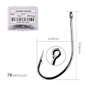 Miniatyrbilde 1 av 11: Fishhook 50 stk 10 stk Belagt Høykarbon Rustfritt Stål Barbefisk Karpefiskekroker Pakke med Original Eske Fiskeutstyr Size 7 - 50pcs