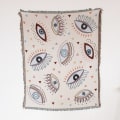 Miniatyrbild 1 av 11: Nordisk Pläd Filt för Säng Sofföverdrag Vardagsrumsinredning Sofffilt Fritidsöverkast Utomhus Camping Picknickmatta Boho Tapestry XT07-12 130X160cm