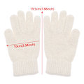 Miniatyrbild 5 av 11: 2023 Elastiska Fullfingerhandskar Varma Tjocka Cykelkörningsmode Dam Herr Vinter Varma Stickade Yllehandskar Utomhus Light Grey One Size
