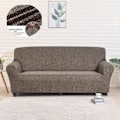 Miniatyrbillede 6 af 9: Elastisk sofabetræk med krydsmønster Strækbart sofabetræk til stue Sofabetræk til sofa Sofabetræk til kærlighedssæde Y 11 1-seater 90-140cm