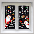 Miniatyrbild 3 av 11: Jul Snögubbe Älg Snöflinga Elektrostatiska Dekaler Tomte Glasfönsterdekaler 2023 God Jul Dekor För Hemmet MULTI