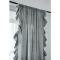 Miniatyrbild 11 av 11: Volang Gardin Halv Ljusinsläpp Sovrum Vardagsrum Burspråk Krok Gardin Lotus Edge curtain rod 150 width * 240CM height