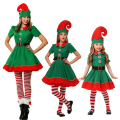 Pikkukuva 4 / 6: Halloween Lasten Tonttupuku Esitys Joulu Cosplay Vanhempi-Lapsi Hieno Pukujuhla Esityspuku Women's